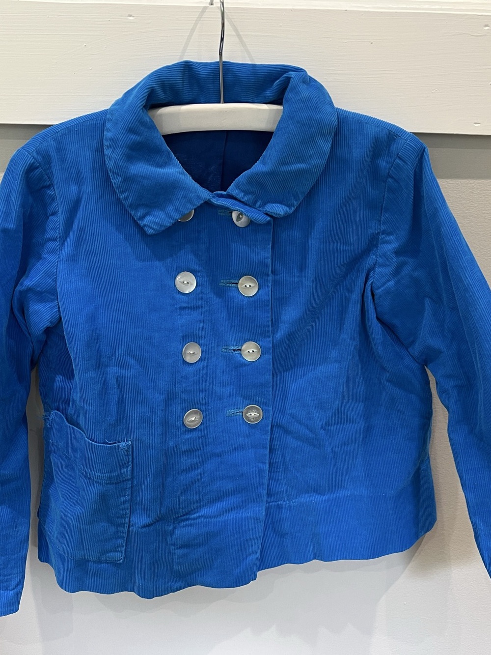 Kids homemade Blue Corduroy-Style Jacket